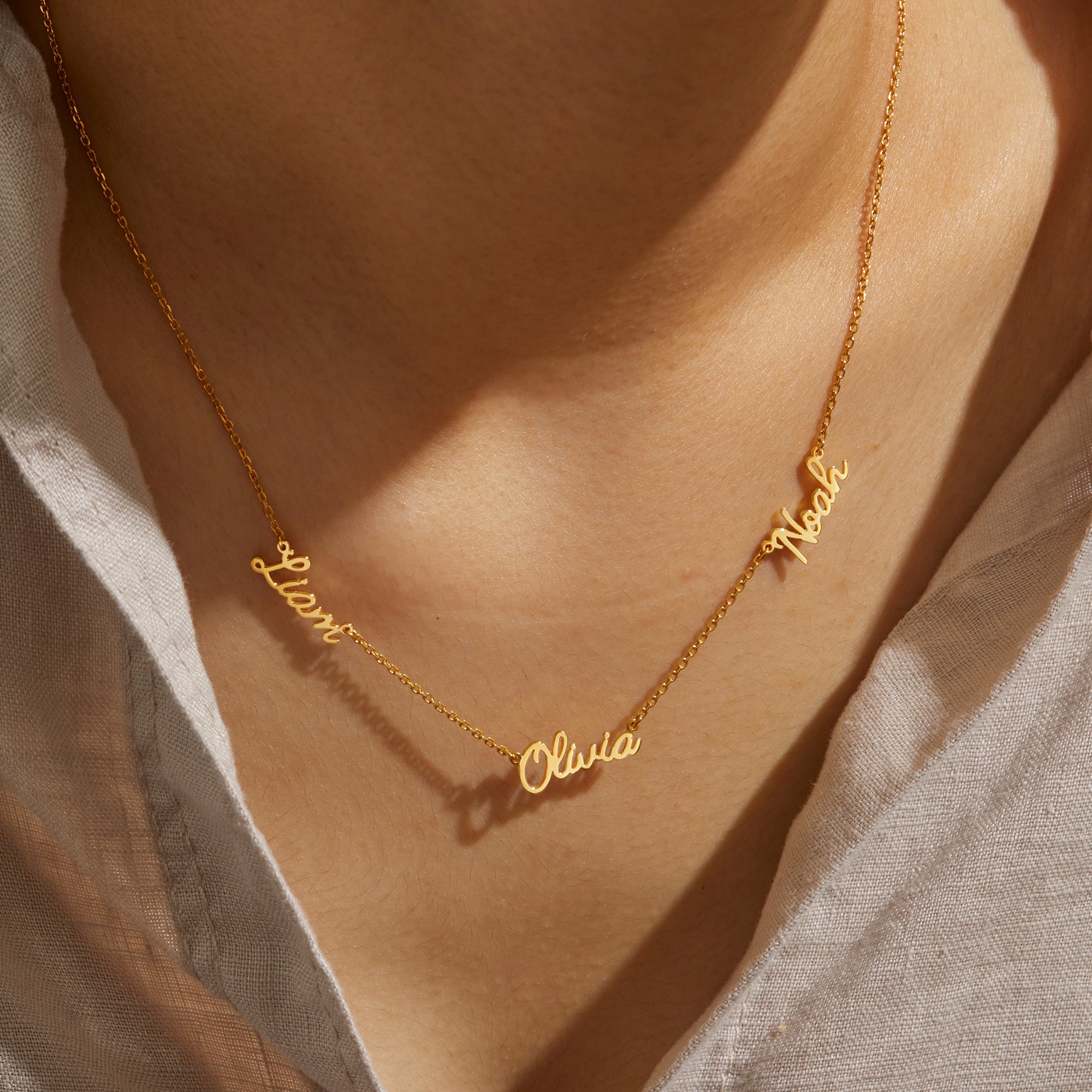 Mom Necklace Women's Necklace With Children's Names Kids