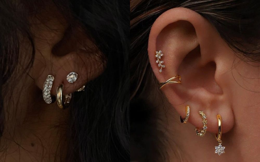 Earring Stack Map How To Stack Earrings: The Ultimate Guide To Earring β CentimeGift