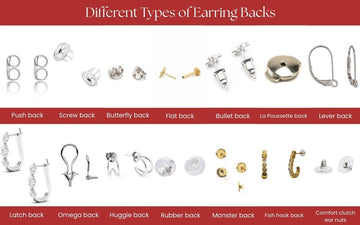 Review 14 Types Of Earring Backs & Guide To Choose The Right One