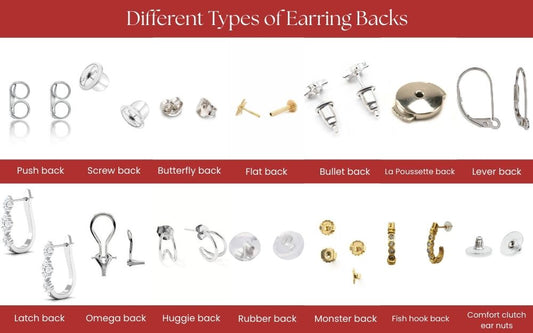 Review 14 Types Of Earring Backs & Guide To Choose The Right One