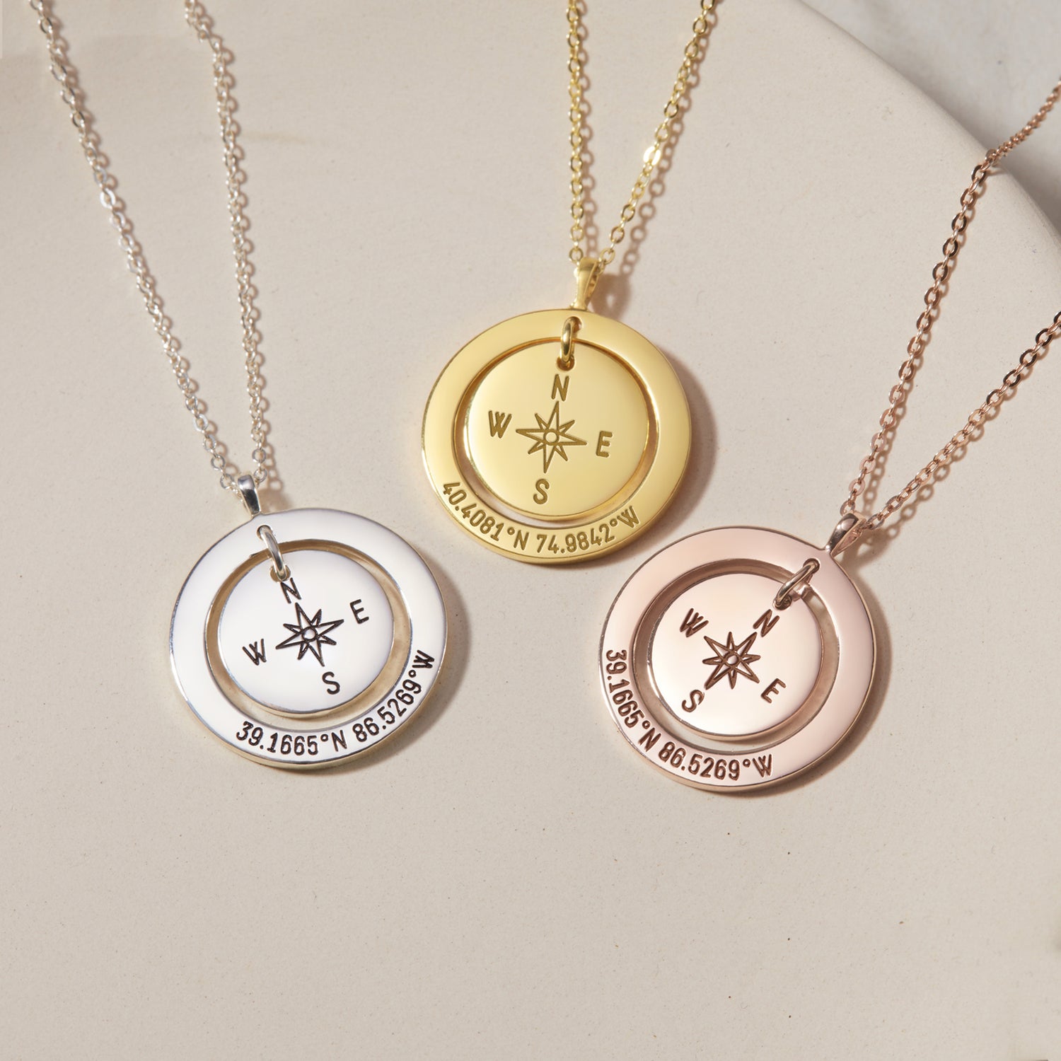 Coordinates Necklaces