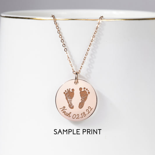 Baby Footprint Necklace