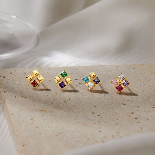 Multiple Birthstone Earrings