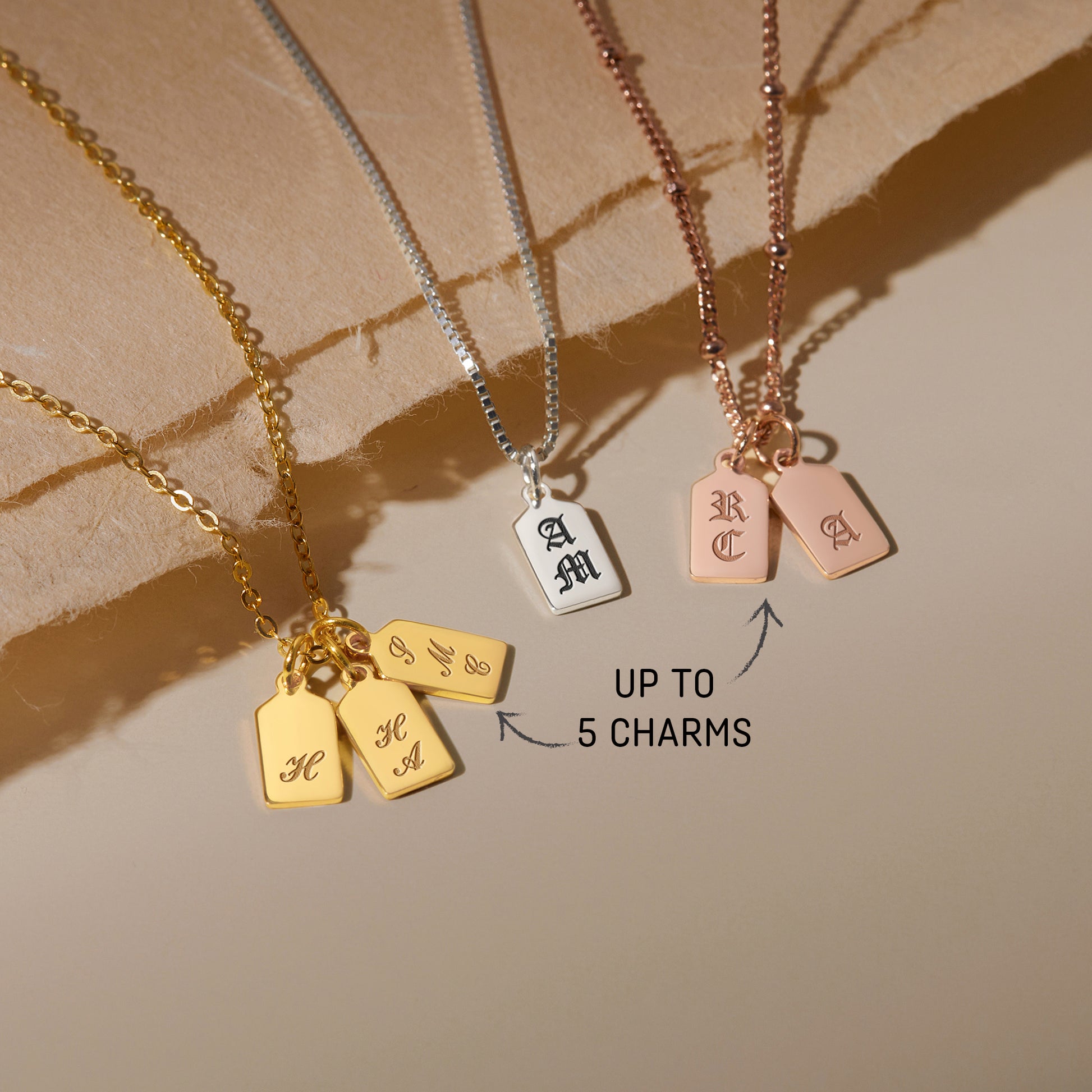 Mom Necklace With Kid Charms Personalized Kids Charm Necklace For