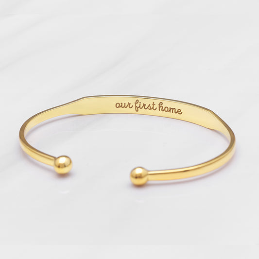 Coordinates Cuff Bracelet