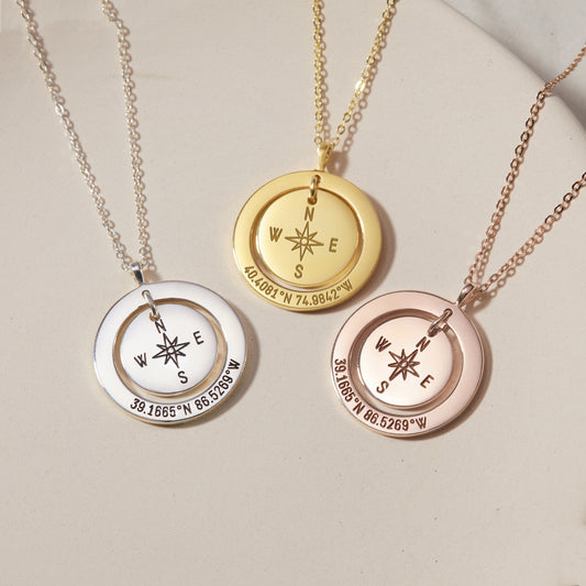 Longitude Latitude Necklace