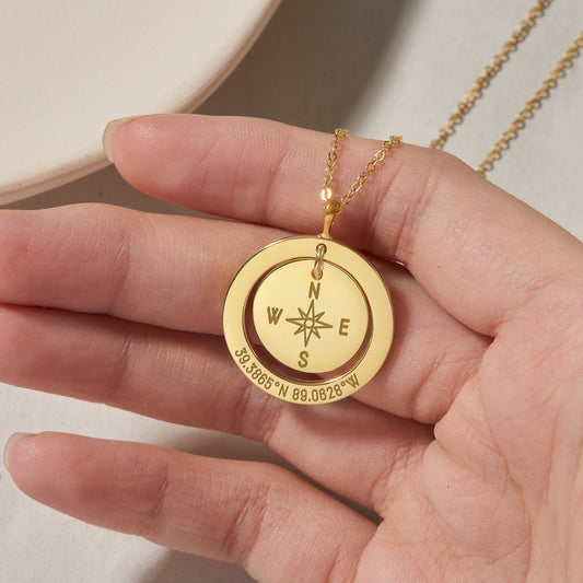 Longitude Latitude Necklace