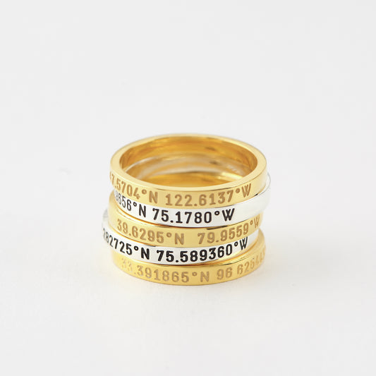 Dainty Coordinates Ring