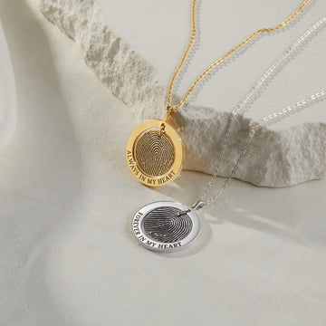 Fingerprint Pendant Necklace