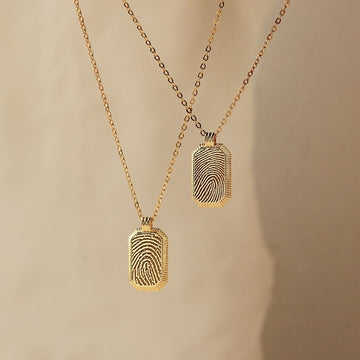 Memorial Thumbprint Necklace