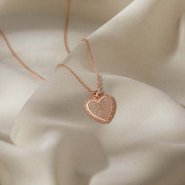 Fingerprint Heart Necklace