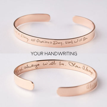 Handwriting Cuff Bracelet