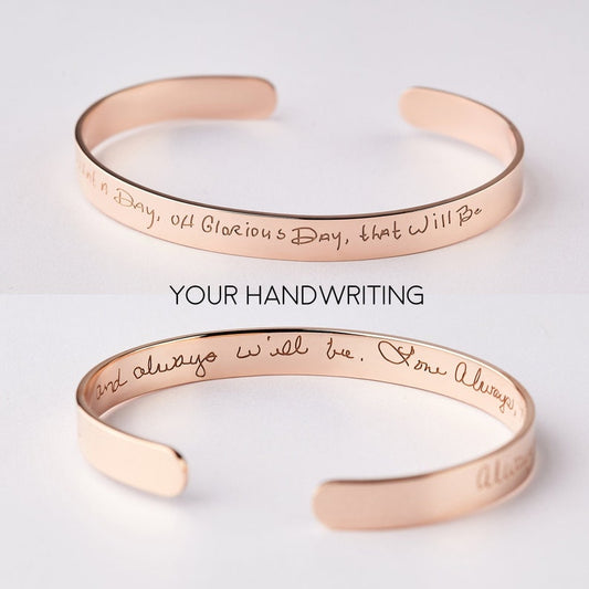 Handwriting Cuff Bracelet