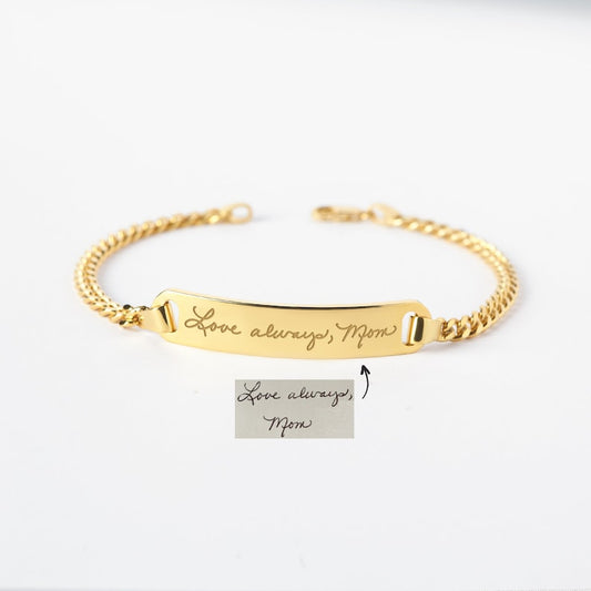 Personalized Handwriting Bracelet - Bar