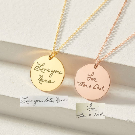 Handwriting Necklace - Multiple Sizes