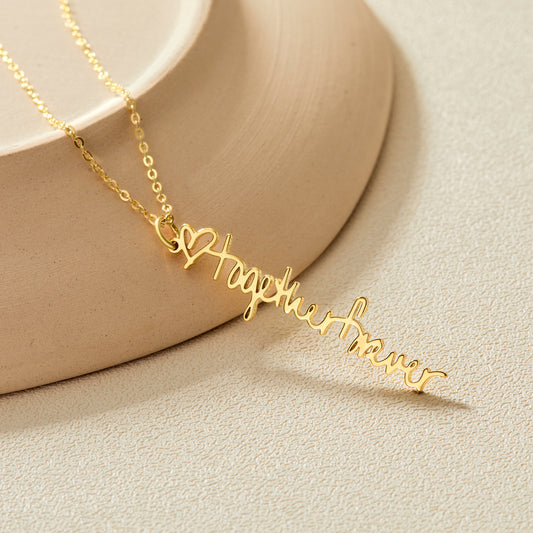 Handwritten Necklace - Cut Out