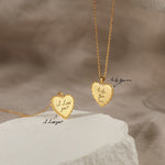 Handwriting Necklace - Heart Charm