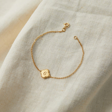 Initial Clover Bracelet