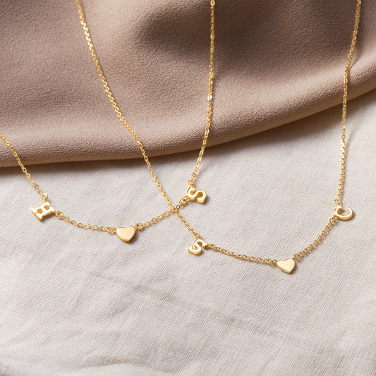 Multiple Initials Necklace