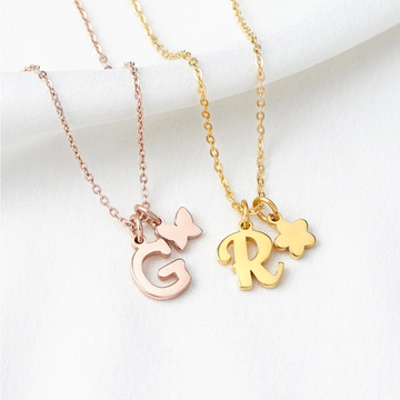 Initial Necklace for Tween Girl