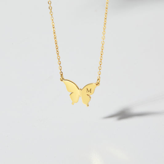 Custom Butterfly Necklace for Her