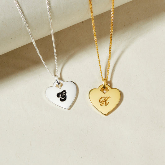 Custom Initial Heart Necklace