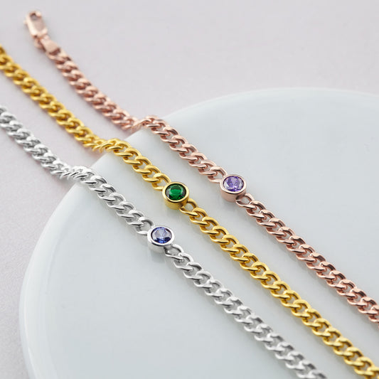 Baby Birthstone Bracelet