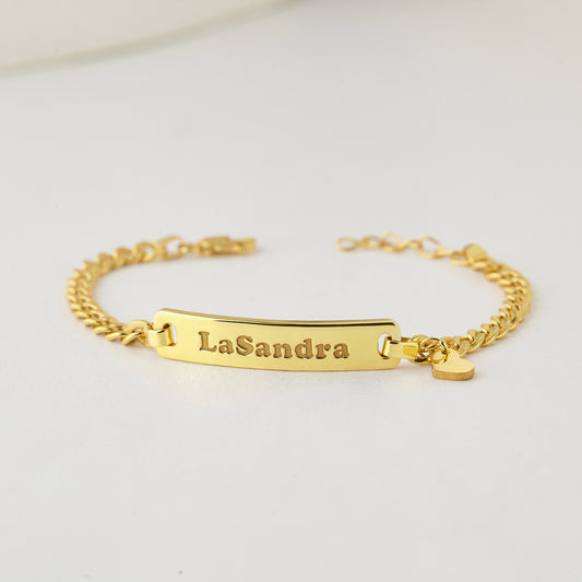 Name Bracelet With Cute Charm For Kid