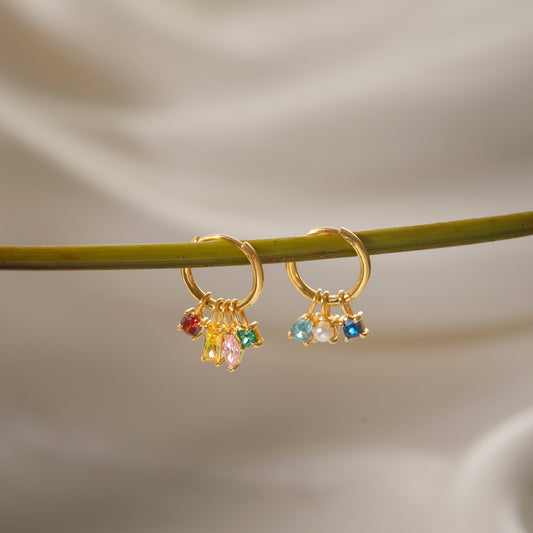 Multiple Birthstone Earrings