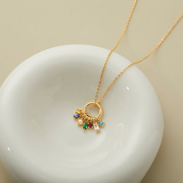 Mothers Birthstone Necklace