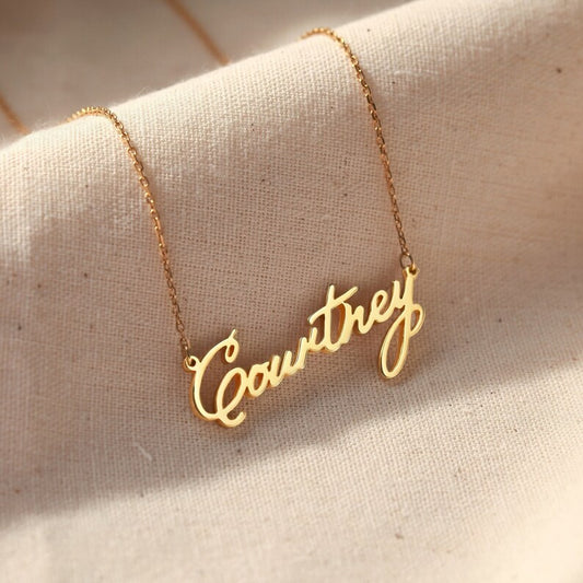 Personalized Script Name Necklace