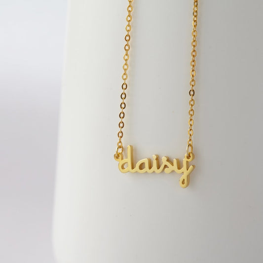 Cut-out Name Necklace