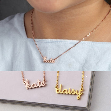 Cut-out Name Necklace