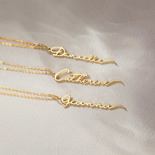 Vertical Name Necklace