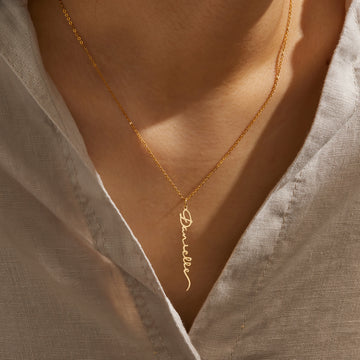 Vertical Name Necklace