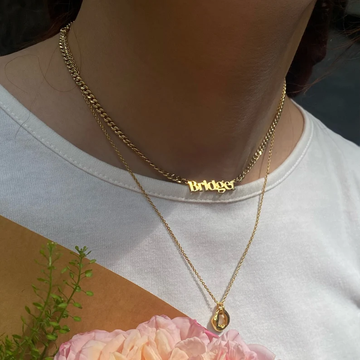 Name Necklace - Curb Chain