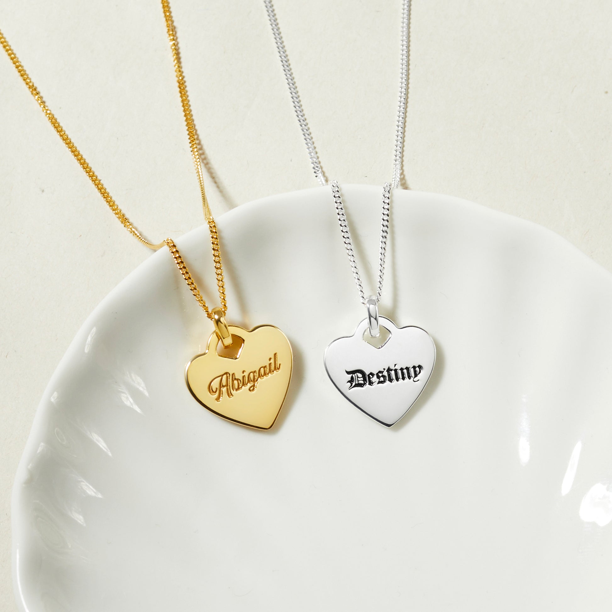 Custom Heart Name Necklace – CentimeGift