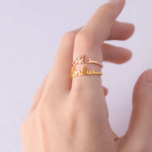 Stackable Name Ring