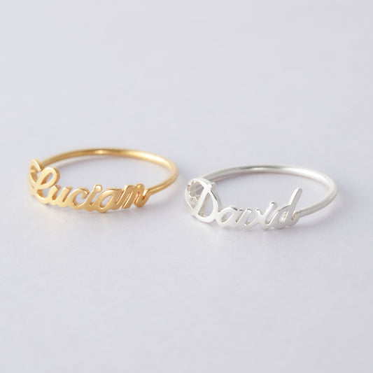 Stackable Name Ring