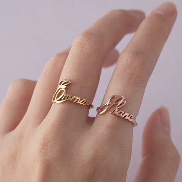 Custom Name Ring