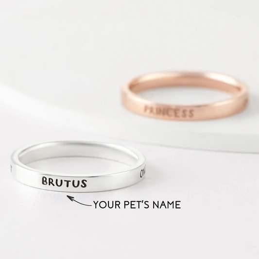 Custom Pet Name Ring