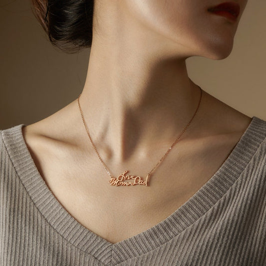 Personalized Handwriting Necklace - Large