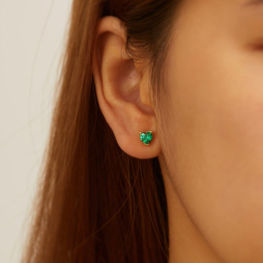 CZ Birthstone Stud Earrings