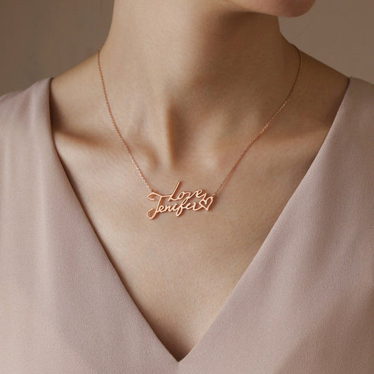 Personal Handwriting Necklace