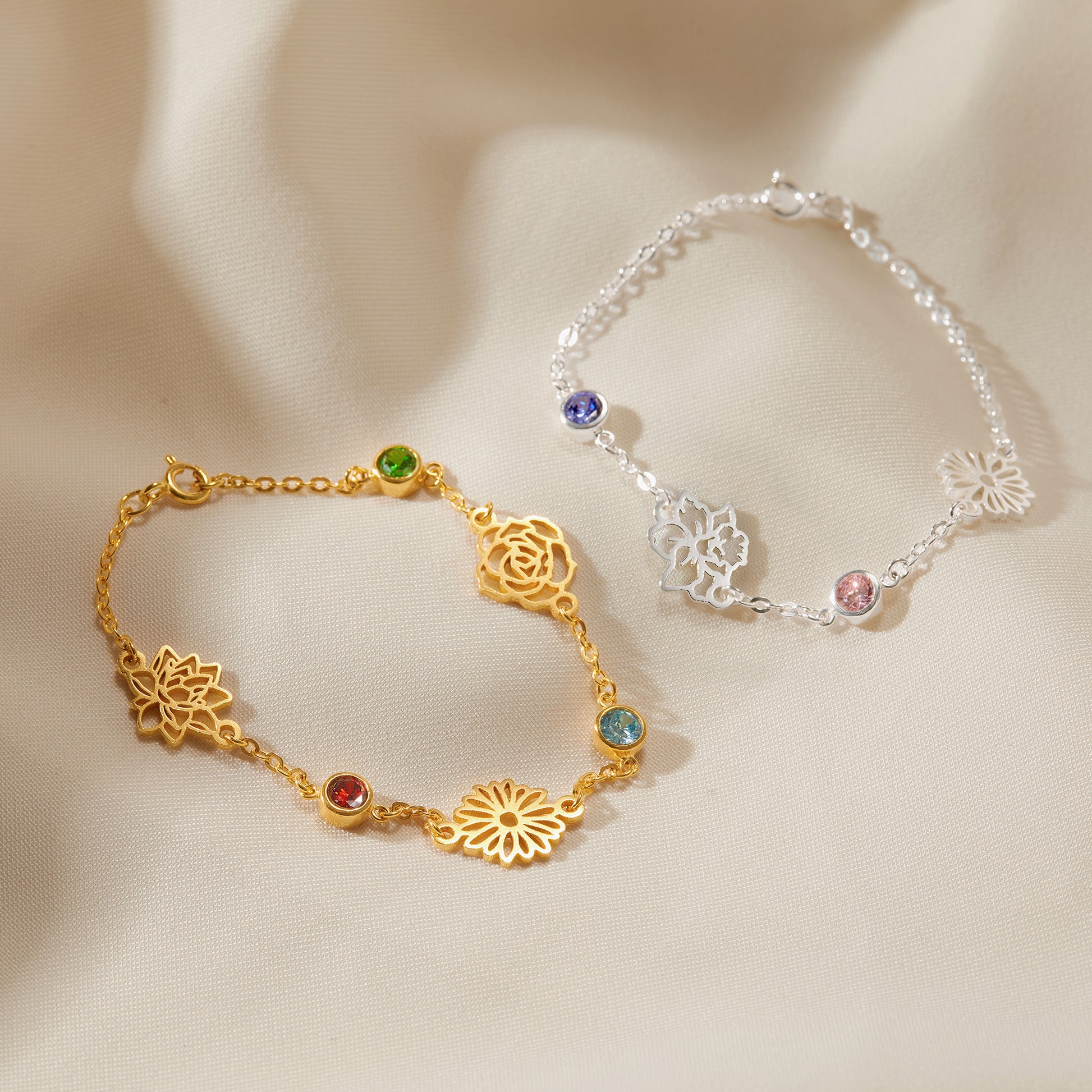 Birth Month Flower Bracelet For Mom – CentimeGift