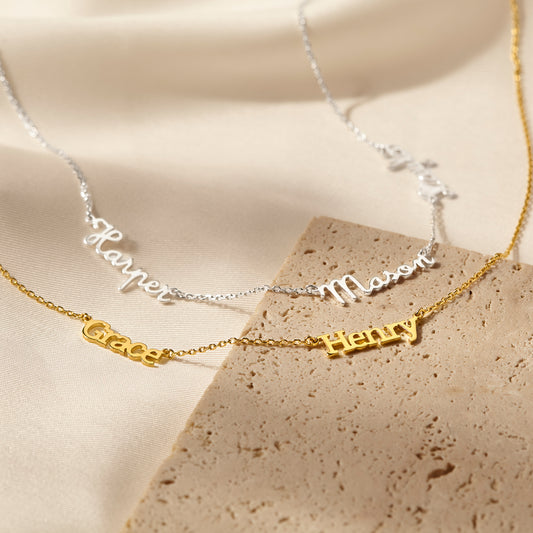 Multiple Kids Names Necklace For Mom