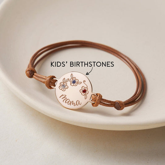 Mom's Bracelet With Kids Birthstone