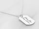 Dog Tag Necklace For Men Engraved With Actual Handwriting