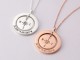 Longitude Latitude Necklace - Compass and Ring
