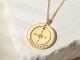 Longitude Latitude Necklace - Compass and Ring